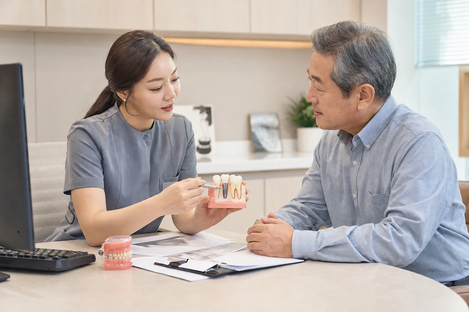임플란트 수술 후 출혈 밤중 출혈 대처 순서